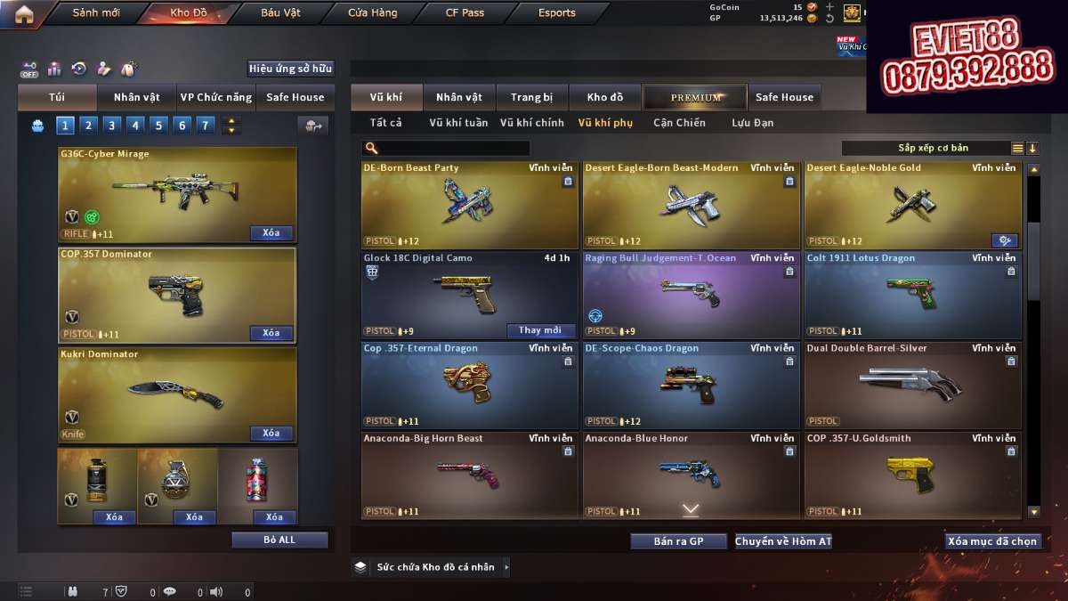 shop acc cf uy tin gia re